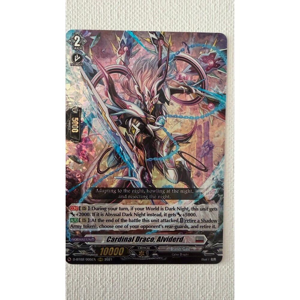 Cardinal Draco, Alviderd D-BT02/005EN Trading Card